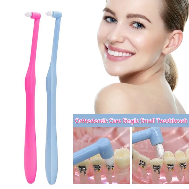 [Hàng mới về] Bàn chải đánh răng đầu nhọn nhỏ mềm mại làm sạch sâu