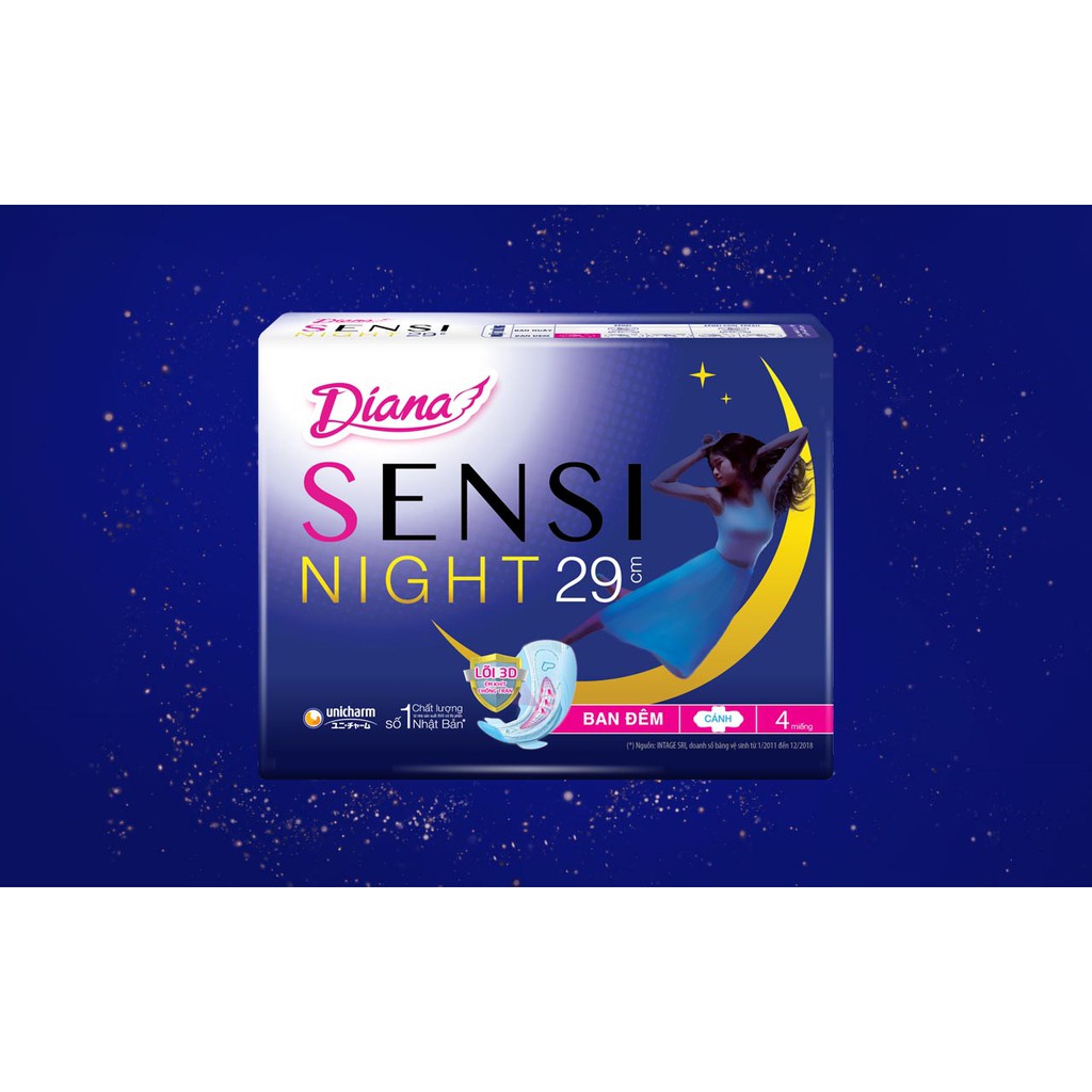 Băng Vệ Sinh Sensi Night 29cm 4 Miếng