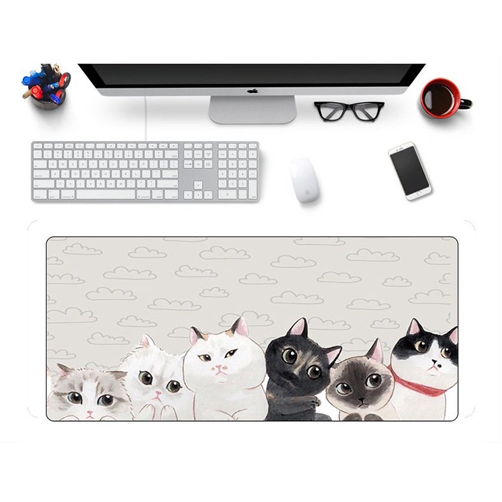 Miếng Lót Chuột, Bàn Di Chuột, Thảm Trải Bàn mouse pad cỡ lớn Anime (90x40x0.3)