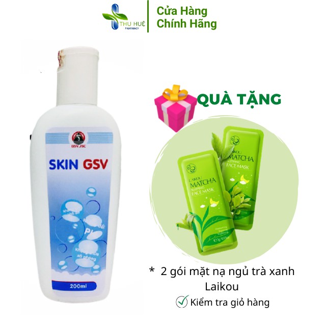 Sữa Rửa Mặt Skin GSV 200ml Chính Hãng, Làm Sạch Sâu, Loại Bỏ Bụi Bẩn Và Chất Nhờn, Review Tốt Trên Shopee