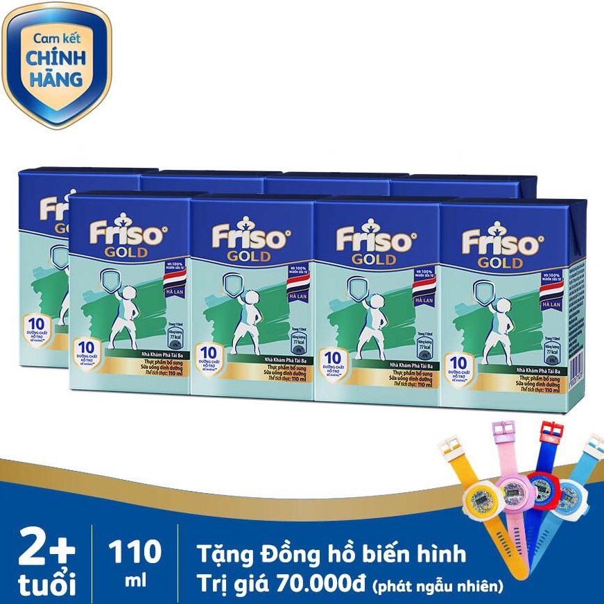 [Nhập FCV50K giảm 50K đơn 350K] Thùng 48 hộp sữa bột pha sẵn Friso Gold vani 110ml