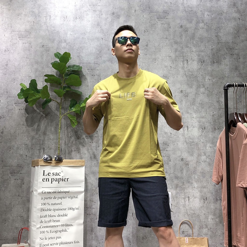 Áo thun nam áo phông bigsize unisex ngắn tay cổ tròn xuất khẩu cotton cao cấp APHASHI 103 - 027