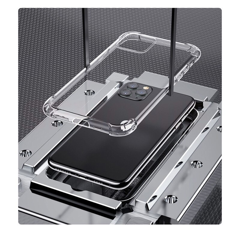 Ốp điện thoại silicon trong suốt chống sốc thích hợp cho Iphone 13 12 11 Pro X Xr Xs Max 6 6s 7 8+