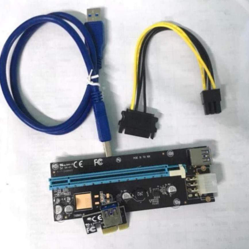Thanh lý Dây cáp Riser USB 3.0 Nối Dài VGA từ PCI-E 1x to PCI 16x