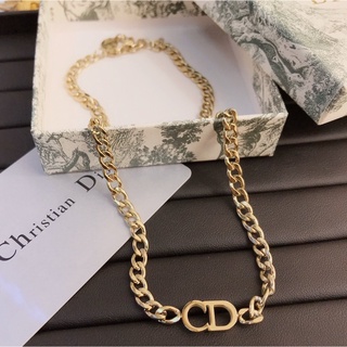 DIOR Vòng cổ Mặt Chữ CD Thời Trang Hàn Quốc