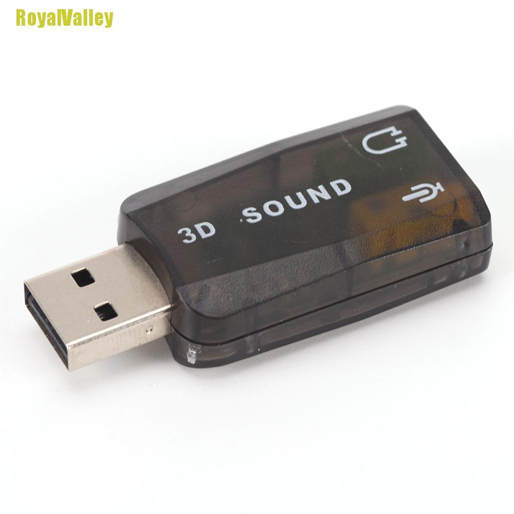 Bộ Chuyển Đổi Thẻ Âm Thanh 3d Từ Usb5.1 Sang 3.5mm