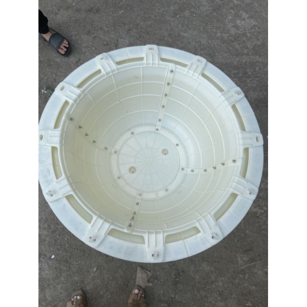 Khuôn đúc chậu cảnh tròn 69 cao 35, chân cao 20cm
