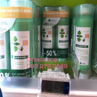 DẦU GỘI KHÔ KLORANE CHO TÓC DẦU 150ML