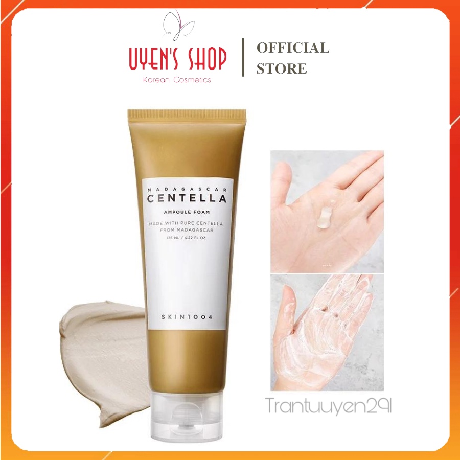 Sữa rửa mặt giảm mụn Skin1004 Madagascar Centella Ampoule Foam 125ml