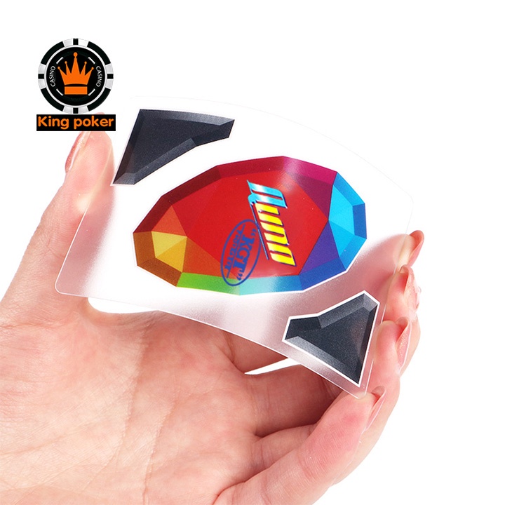 Bài Uno bản thủy tinh trong suốt kèm hộp thiếc cao cấp