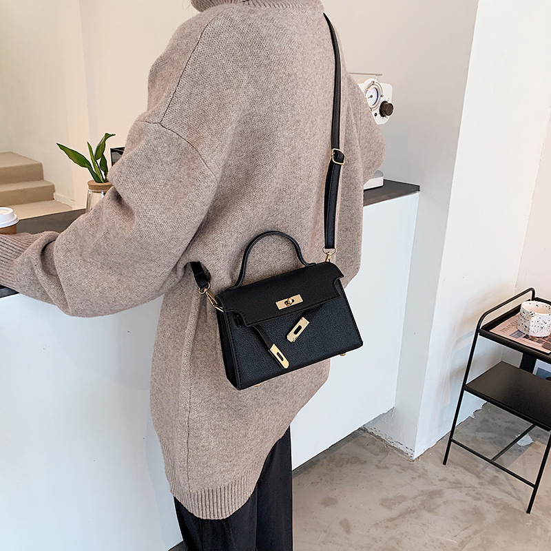 Túi Đeo Chéo JASMIN NOIR Da Pu Màu Trơn Thời Trang Retro Cho Nữ