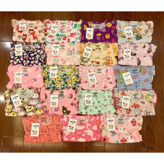 Set 5 bộ cotton giấy cánh tiên bé gái