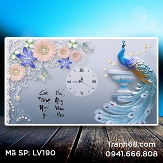 Tranh đính đá phú quý cát tường lv190 kích thước 68x45cm.