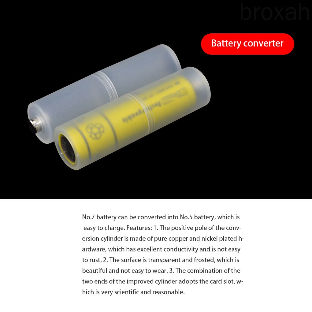 Set 5 vỏ nhựa chuyển đổi pin AAA sang AA