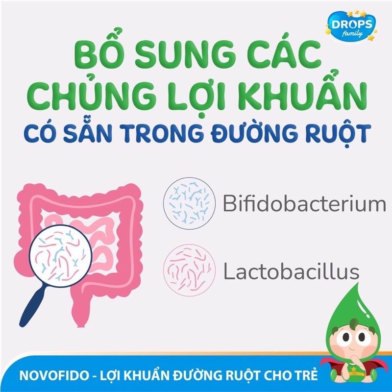 MEN VI SINH NHỎ GIỌT NOVOFIDO 15ml