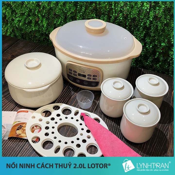 NỒI NINH HẦM CÁCH THUỶ LOTOR 2.0L CHÍNH HÃNG