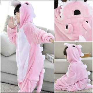 bộ quần áo khủng long màu hồng