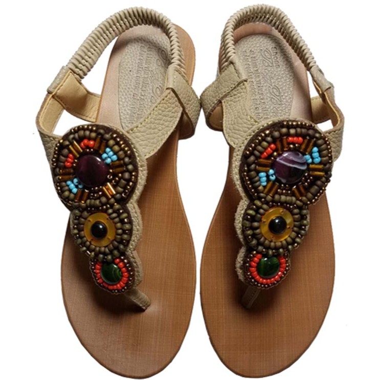 Giày sandal nữ kẹp da bò BIGBEN cao cấp SDĐ42