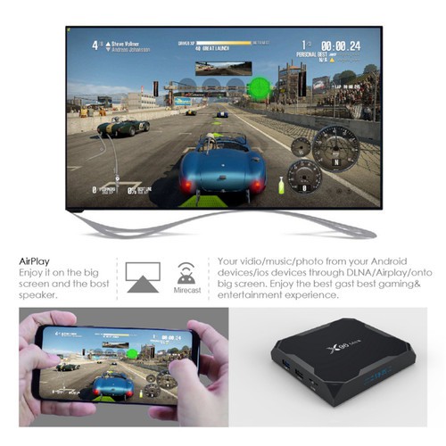 [Mã 44ELSALE2 giảm 7% đơn 300K] Android TV Box X96 MAX Ram 2GB Rom 16GB Amlogic S905X2 - X96 Max 2=16G