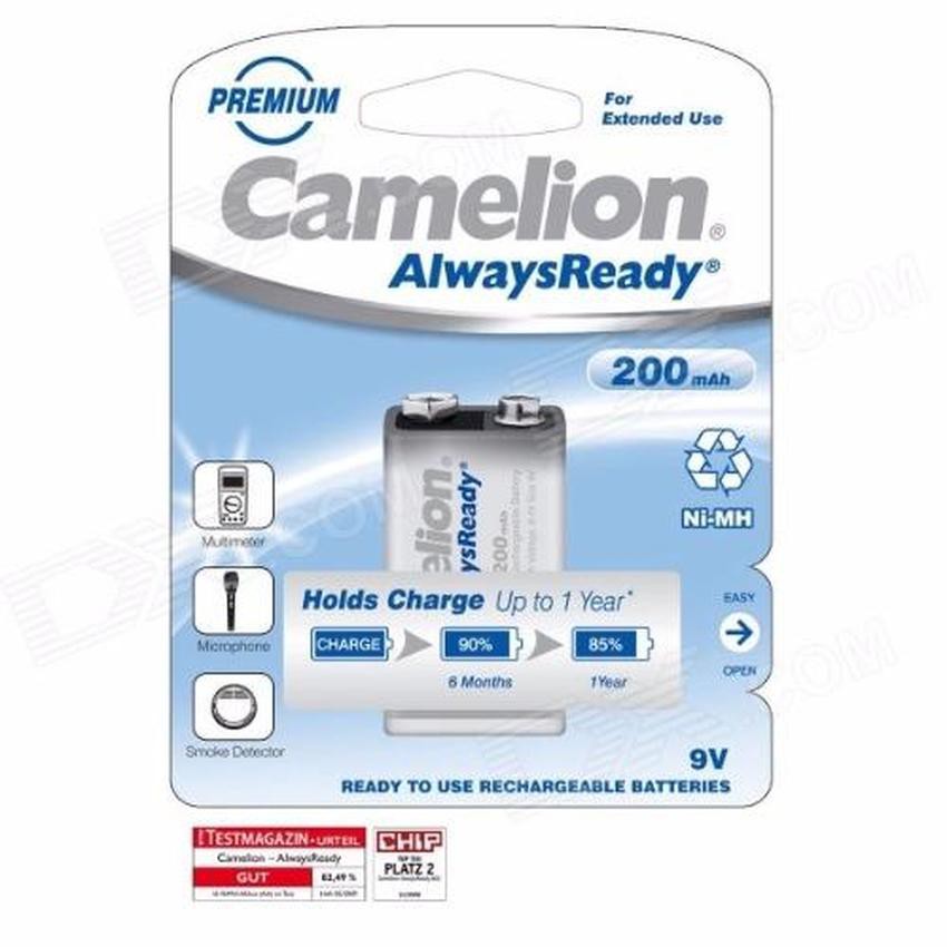 Pin sạc Camelion AlwaysReady Rechargeable 9V                