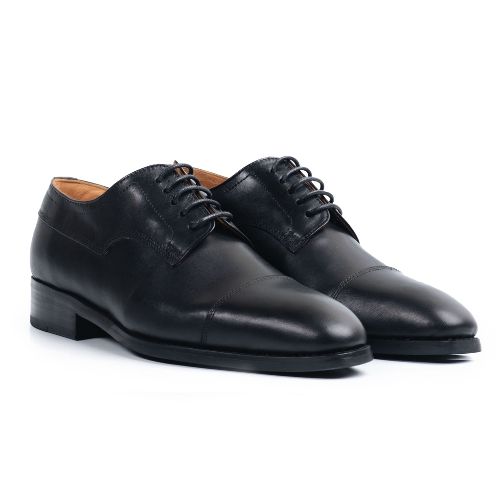 Giày Tây Cao Cấp Cột Dây CAPTOE DERBY - DB22 - Da Bò Ý Lót Trong Da Bò Mộc - Thương hiệu Be Classy