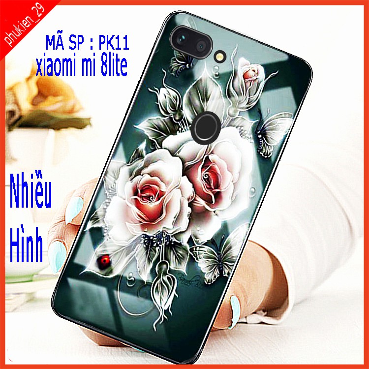 Ốp lưng XIAOMI MI 8 LITE kính 3D đẳng cấp, sang trọng, mặt kính thế hệ mới sắc nét