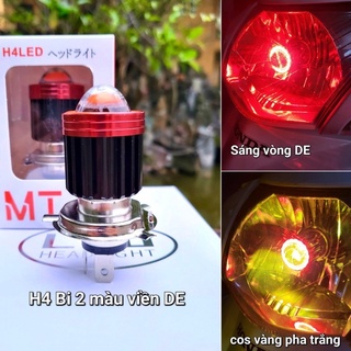 Đèn pha LED Bi cầu 3 mầu [ Cốt vàng Pha trắng] HÓT