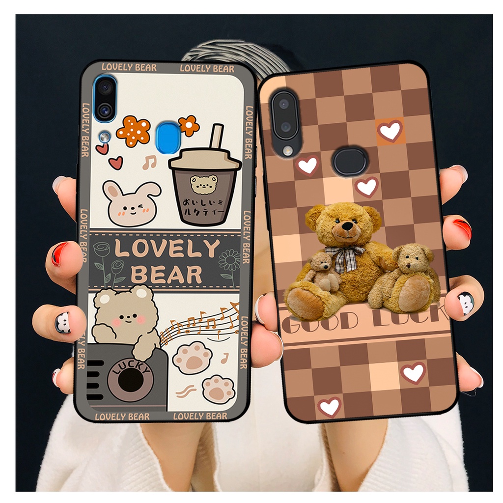 Ốp lưng Samsung A10s - A20 - A30 - M20 in hình gấu bear dễ thương, bền đẹp
