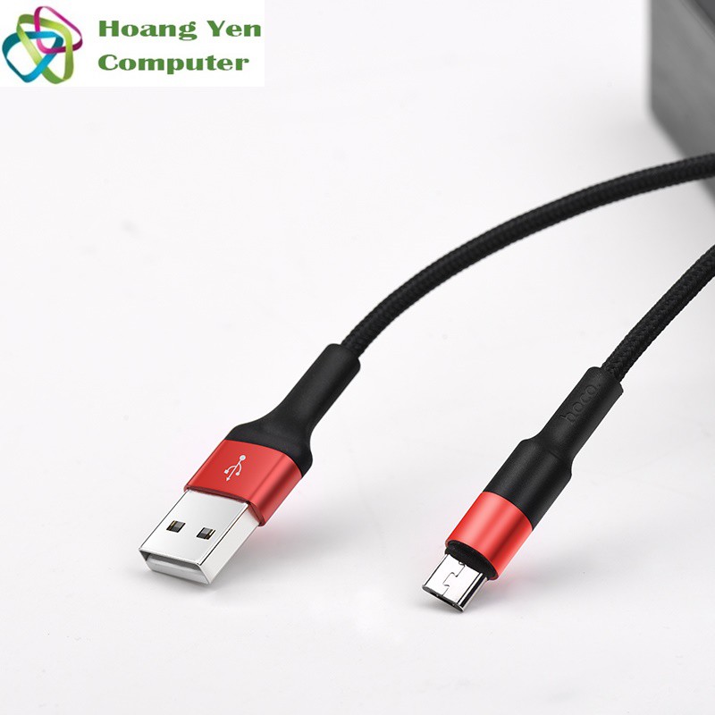 Cáp Sạc Nhanh MICRO USB Hoco X26 Dây Dù Chông Đứt cho ANDROID Dài 1M - BH 3 tháng 1 đổi 1 (MÀU SẮC NGẪU NHIÊN) | WebRaoVat - webraovat.net.vn