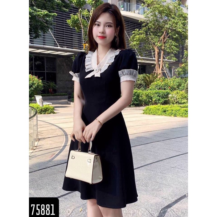 ĐẦM XÒE DỰ TIỆC TIỂU THƯ PHỐI VOAN KÈM PHỤ KIỆN SIÊU DỄ THƯƠNG