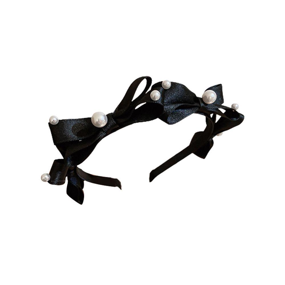 IVORY Băng Đô Cài Tóc Đính Nơ Phong Cách Vintage Thanh Lịch Cho Nữ