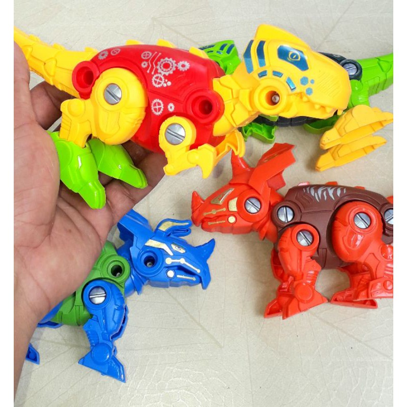 Sét 4 con Khủng Long bằng nhựa tháo ráp rất đẹp