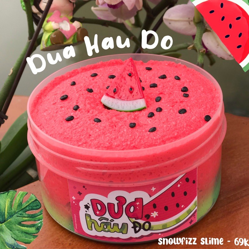 DƯA HẤU ĐỎ snowfizz basic slime