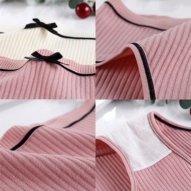 Quần Lót Nữ Cotton Bông Mềm Kháng Khuẩn,Quần Lót Hình Nơ Cao Cấp Thoải Mái | BigBuy360 - bigbuy360.vn