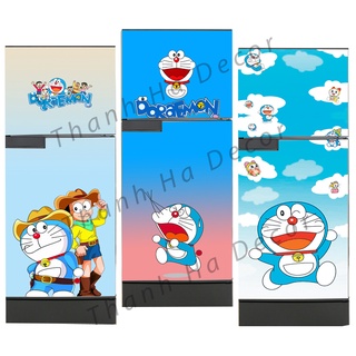 Decal dán Tủ Lạnh Doremon chất liệu cao cấp