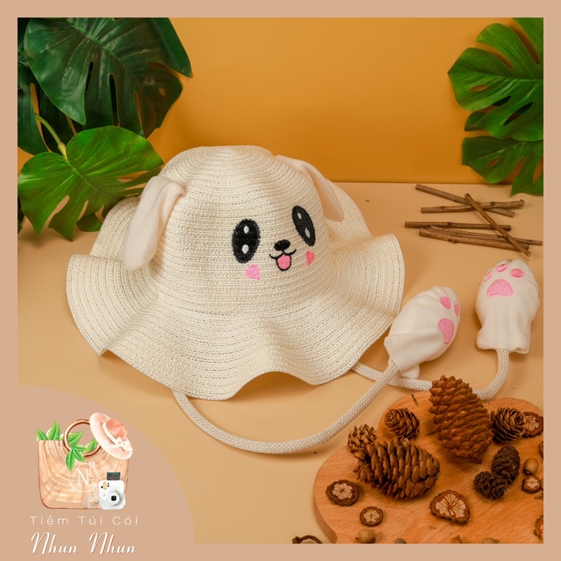 Mũ Hoạt Hình Dễ Thương Cho Bé Che Nắng
