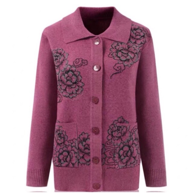 [HÀNG ORDER] ÁO KHOÁC LEN NỮ TRUNG NIÊN KÈM ẢNH THẬT