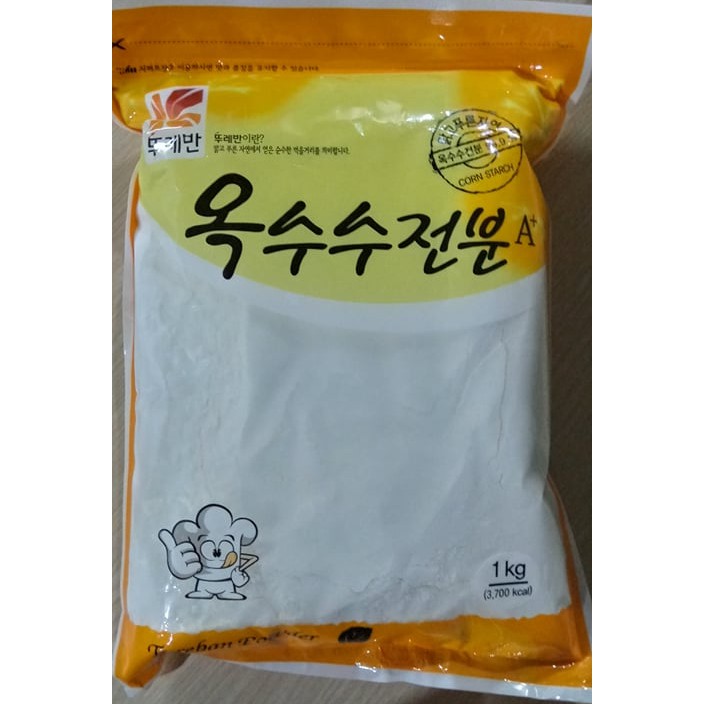 BỘT NGÔ NGUYÊN CHẤT HÀN QUỐC 1KG - 옥수수전분