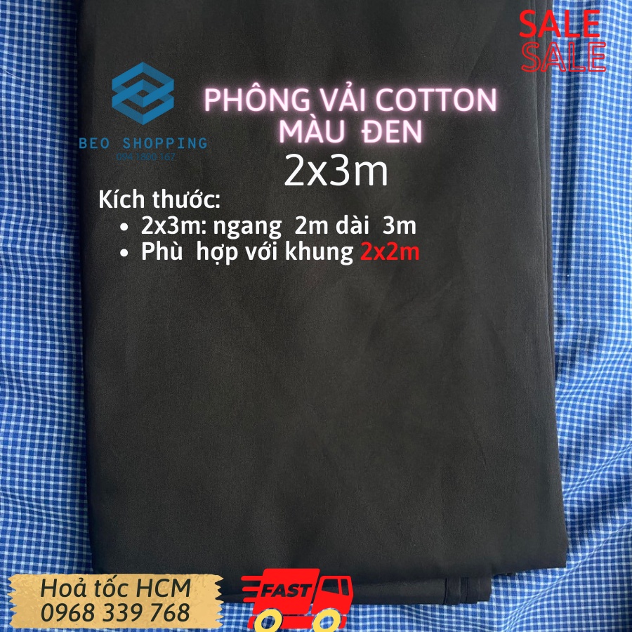 Phông vải cotton đen, trắng, xanh lá chất vải cotton cao cấp dùng để chụp hình, chụp sản phẩm, quay video cho studio