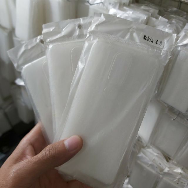 Bộ 3 chiếc ốp silicon nokia 4.2 trong suốt (loại A)