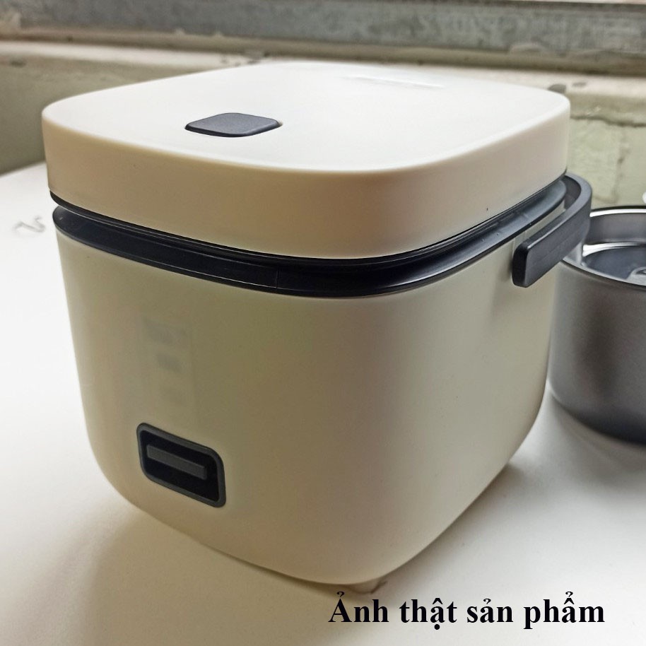 Nồi Cơm Điện Mini Đa Năng JIASHI 1,2L Hàng Nội Địa Cao Cấp (Nấu Cháo, Chưng, Hấp, Luộc) (tặng kèm ổ cắm)