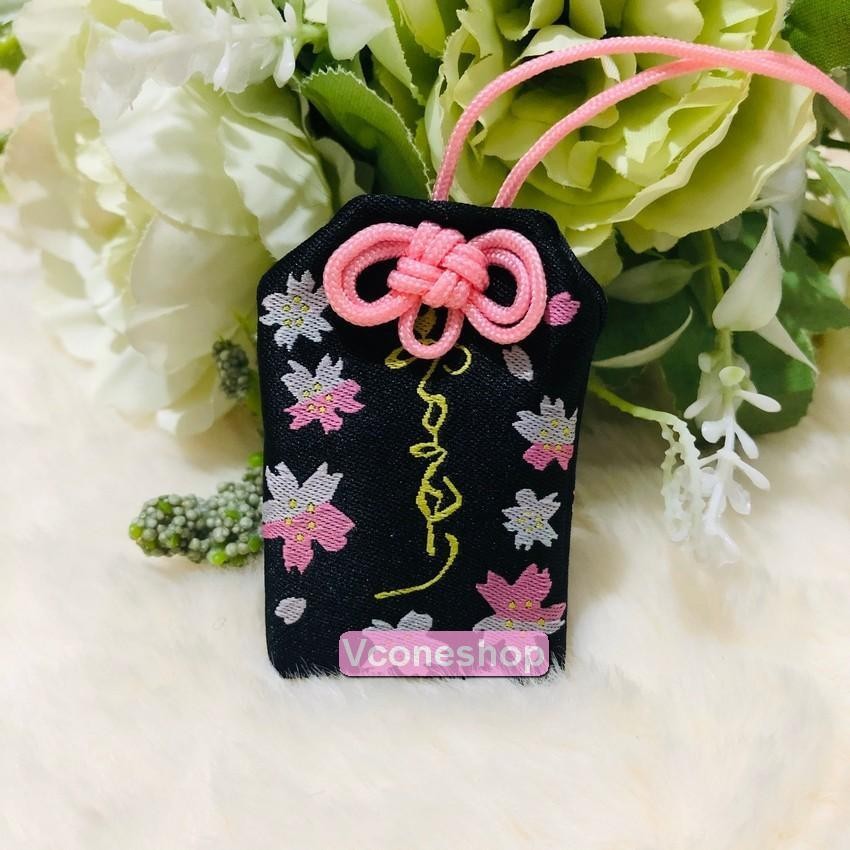 Túi Phước Mèo Đỏ May Mắn Omamori Bọc Vỏ Silicon quà tặng xinh xắn nhiều ý nghĩa