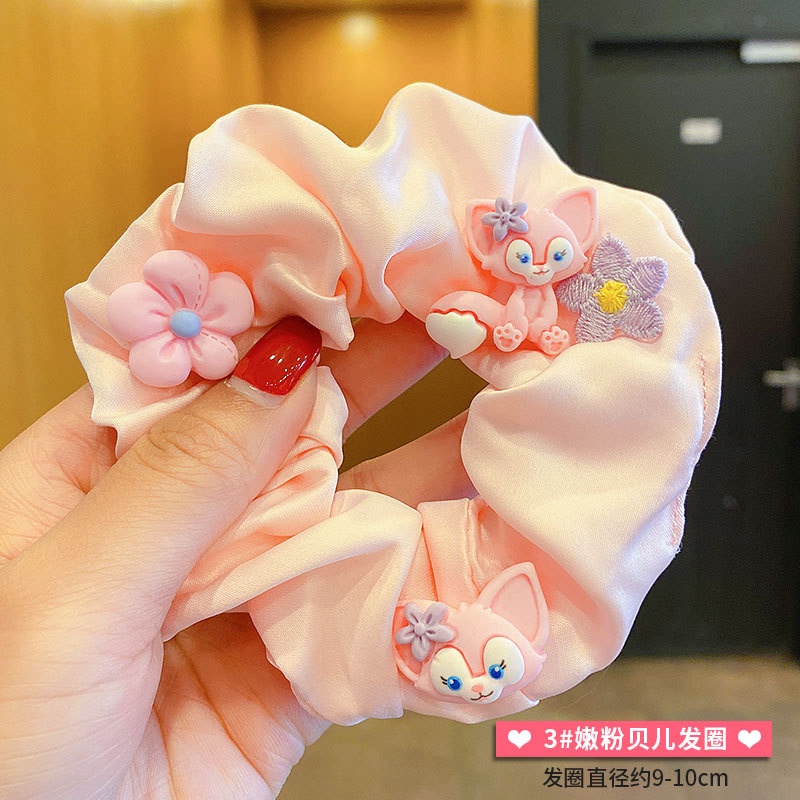 Dây Cột Tóc Cao Su Co Giãn Đính Trang Phục Dễ Thương Cho Bé Gái