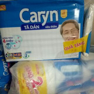 Tã Dán / Bỉm Người Già Siêu Thấm Caryn M20 (tặng 2mieng đệm lót mỏng nhẹ )