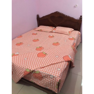 TRỌN BỘ GA PHỦ CHẦN BÔNG 5 MÓN - ĐÀO KẺ CARO