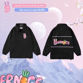 Áo Khoác Jacket Đen Không Nón Carrot