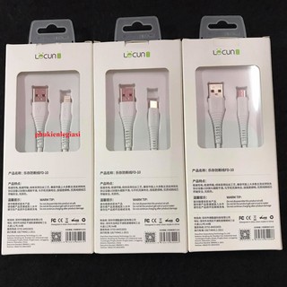 Cáp sạc lai ning,Type C,Micro USB hiệu Lecun mã FD10