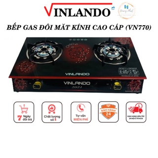 Bếp gas đôi mặt kính cao cấp vinlando vn220