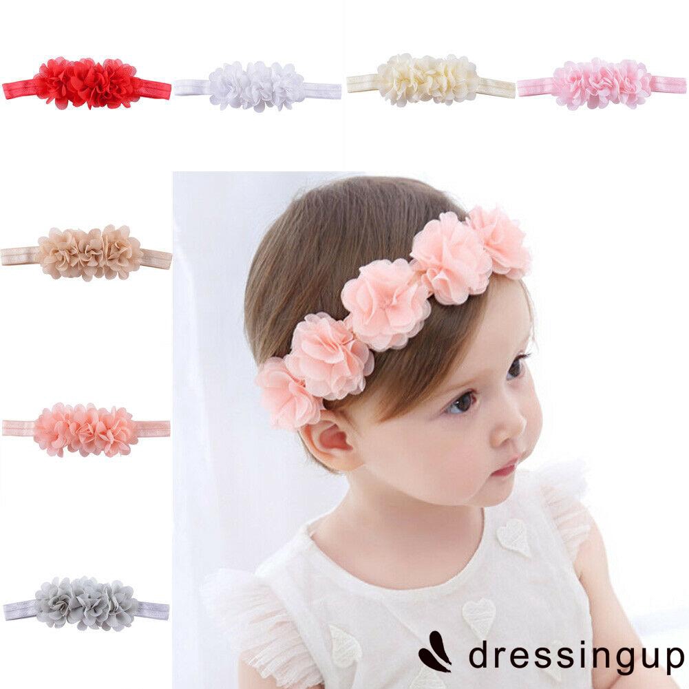 Vòng hoa đội đầu co dãn dễ thương cho bé gái