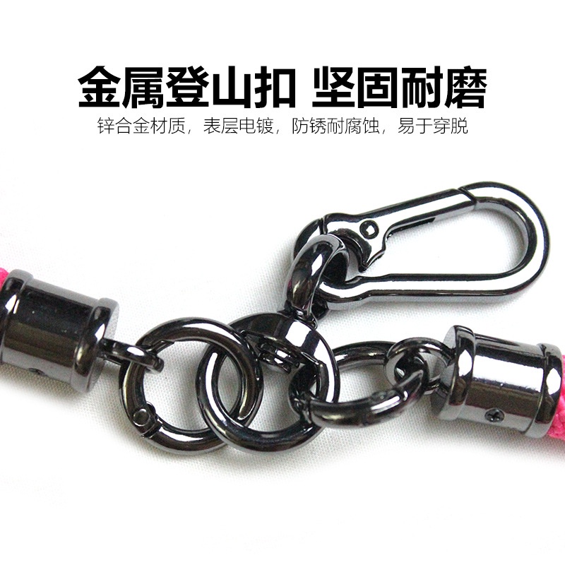 Dây Đeo Điện Thoại Polyester Bện 4 Màu Hình Tròn 10mm Thông Dụng